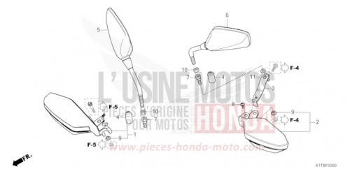 MIROIR/PROTEGE-DOIGTS CRF300LAS de 2025